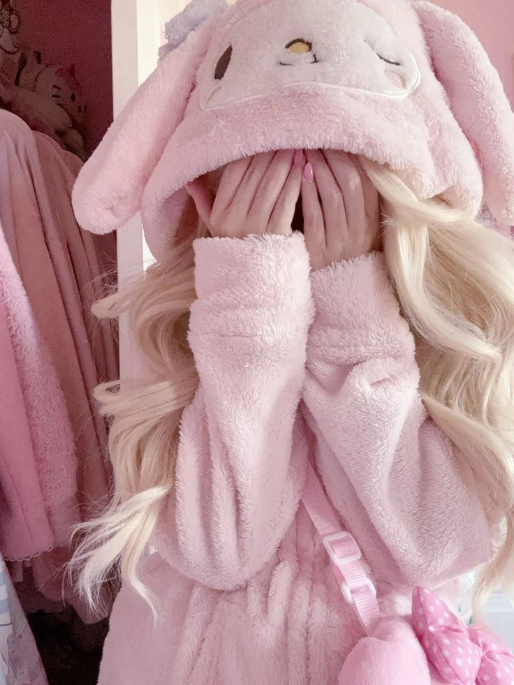 Fluffy bunny hoodie